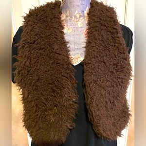 Jessica Simpson size small brown fun fur vest - hardly worn